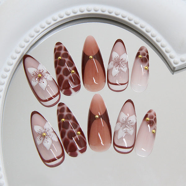 12 Sizes-24 Pcs Press On Nails Z1080