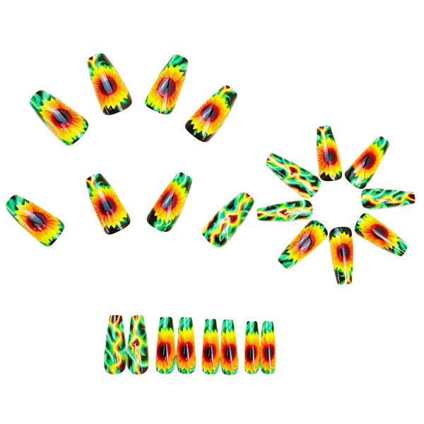 12 Sizes-24 Pcs Press On Nails Y1957