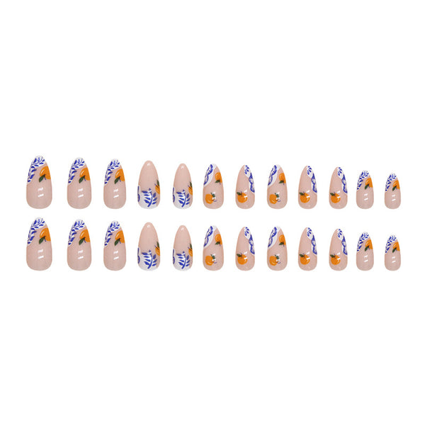 12 Sizes-24 Pcs Press On Nails W1323