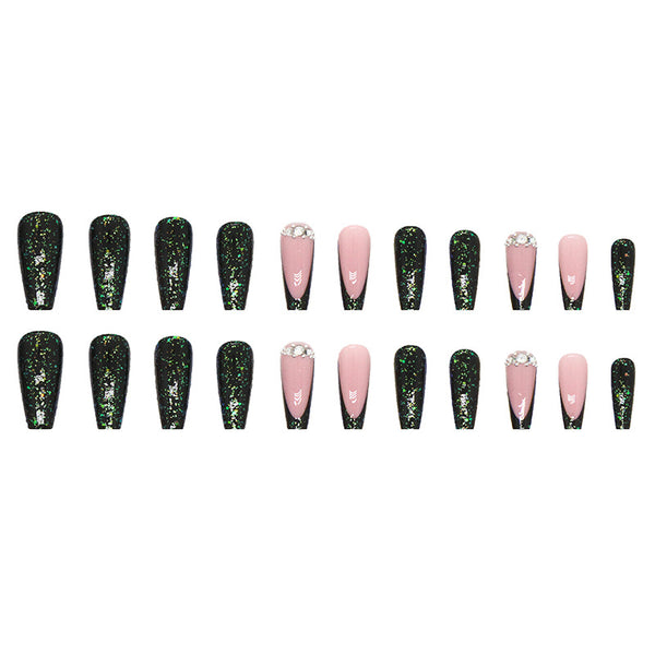12 Sizes-24 Pcs Press On Nails Z631