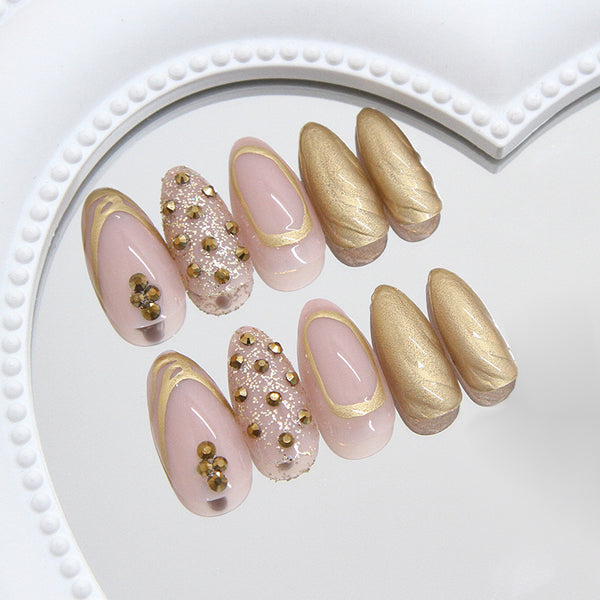 12 Sizes-24 Pcs Press On Nails Z1042