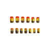12 Sizes-24 Pcs Press On Nails Y284