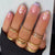 12 Sizes-24 Pcs Press On Nails JP1503