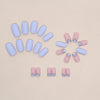 12 Sizes-24 Pcs Press On Nails W847