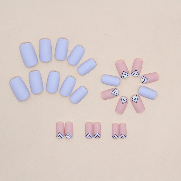 12 Sizes-24 Pcs Press On Nails W847