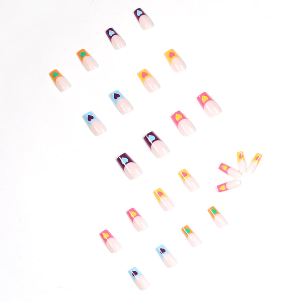 12 Sizes-24 Pcs Press On Nails JP1211