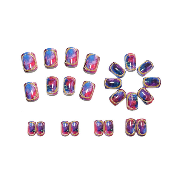 12 Sizes-24 Pcs Press On Nails Y1825
