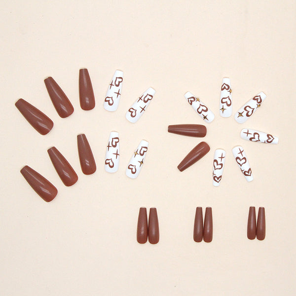 12 Sizes-24 Pcs Press On Nails Z616