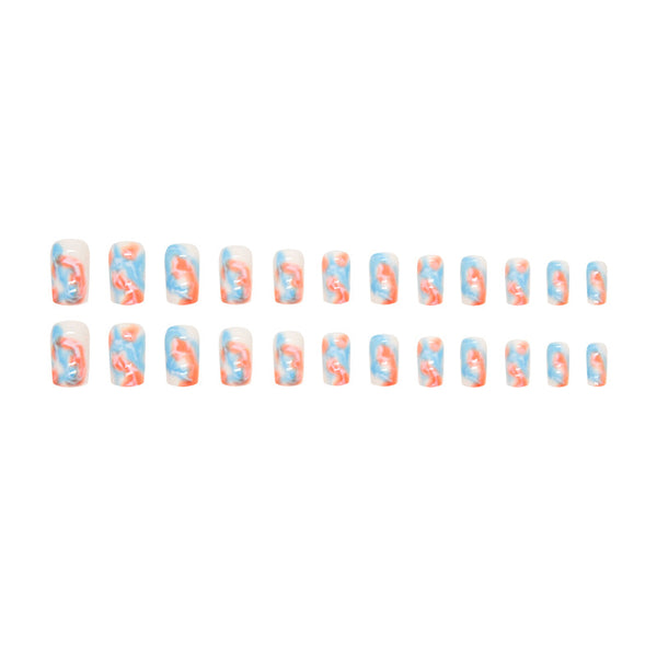 12 Sizes-24 Pcs Press On Nails W1316