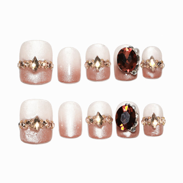 12 Sizes-24 Pcs Press On Nails nail-accessory