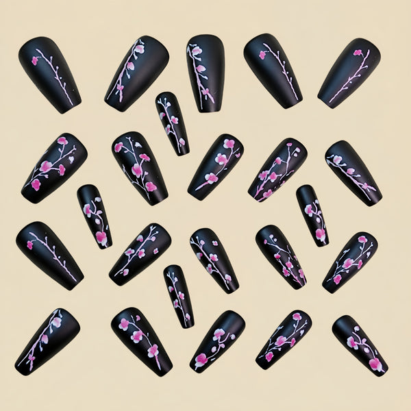 12 Sizes-24 Pcs Press On Nails Y901