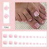 12 Sizes-24 Pcs Press On Nails F066