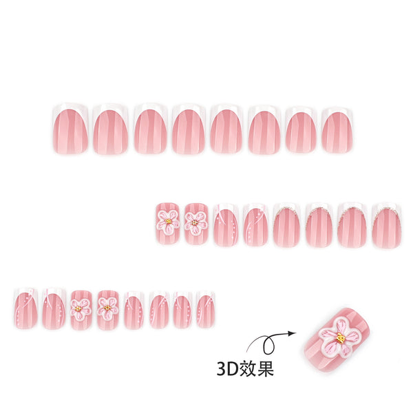 12 Sizes-24 Pcs Press On Nails JP4287