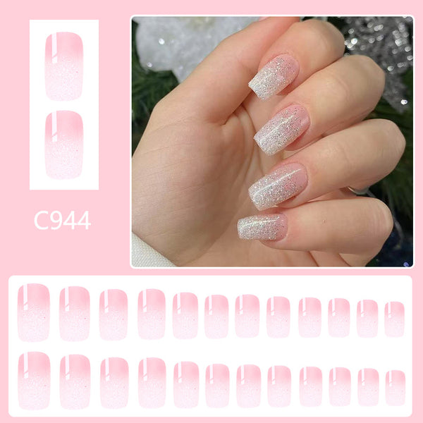 12 Sizes-24 Pcs Press On Nails C944