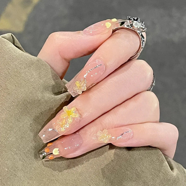 12 Sizes-24 Pcs Press On Nails Z389