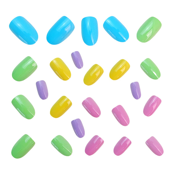12 Sizes-24 Pcs Press On Nails Y1037
