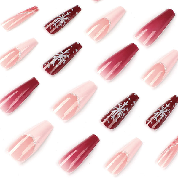 12 Sizes-24 Pcs Press On Nails JP1905