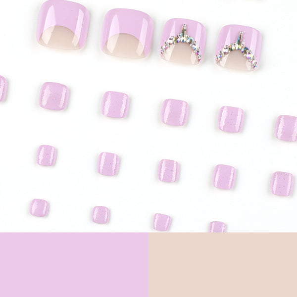 12 Sizes-24 Pcs Press On Nails JP2338