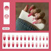 12 Sizes-24 Pcs Press On Nails R310