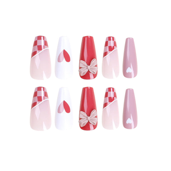 12 Sizes-24 Pcs Press On Nails JP1537