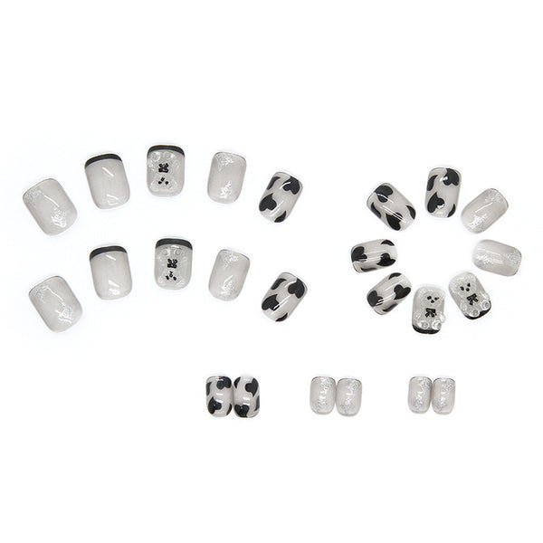 12 Sizes-24 Pcs Press On Nails Z429