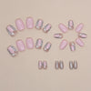 12 Sizes-24 Pcs Press On Nails W1264