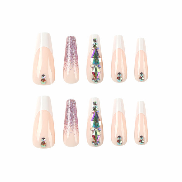 12 Sizes-24 Pcs Press On Nails JP2520