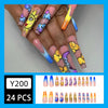 12 Sizes-24 Pcs Press On Nails Y200