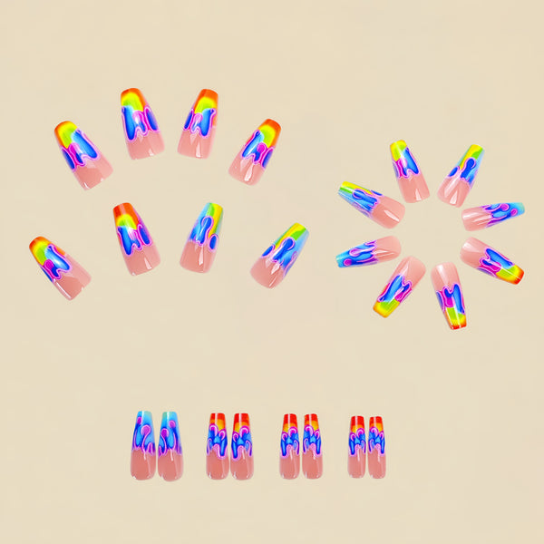 12 Sizes-24 Pcs Press On Nails Y703