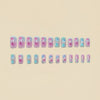 12 Sizes-24 Pcs Press On Nails Y1524