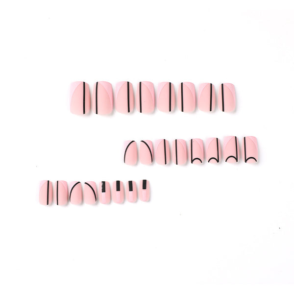 12 Sizes-24 Pcs Press On Nails JP2397