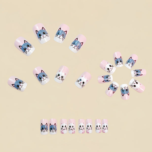 12 Sizes-24 Pcs Press On Nails Y1861