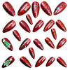 12 Sizes-24 Pcs Press On Nails Y1324