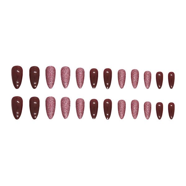 12 Sizes-24 Pcs Press On Nails W1061