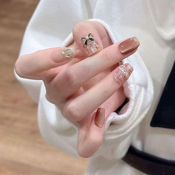 12 Sizes-24 Pcs Press On Nails MY130