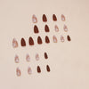 12 Sizes-24 Pcs Press On Nails W1489