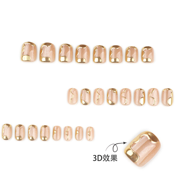 12 Sizes-24 Pcs Press On Nails JP4016