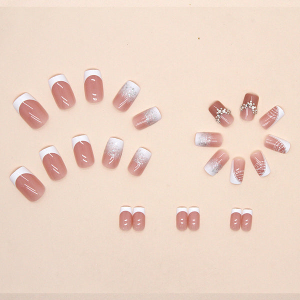 12 Sizes-24 Pcs Press On Nails Z536