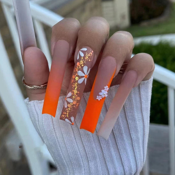 12 Sizes-24 Pcs Press On Nails G001