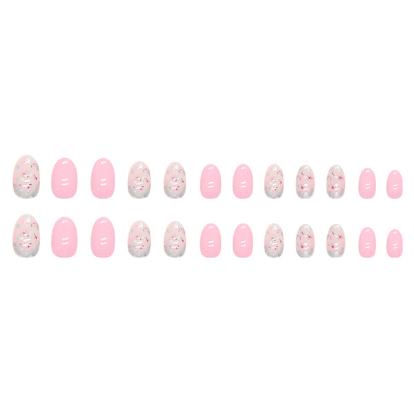 12 Sizes-24 Pcs Press On Nails W828