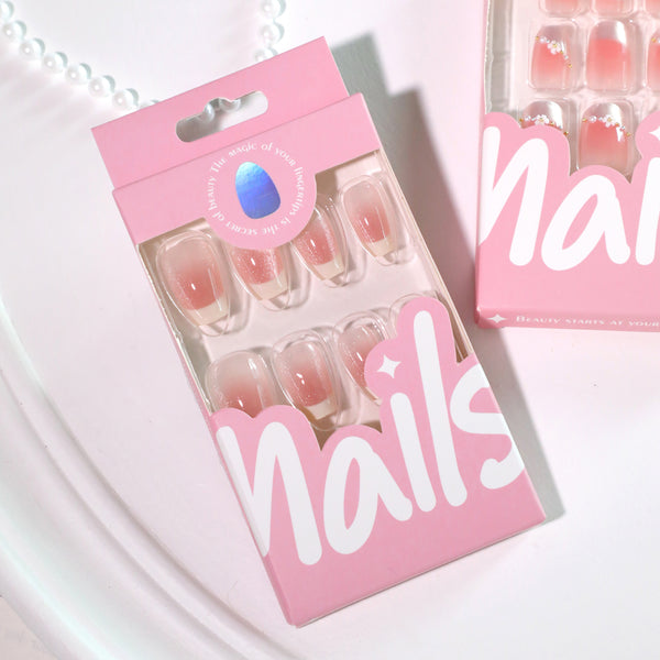 12 Sizes-24 Pcs Press On Nails JL0690