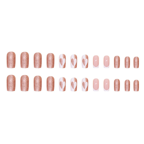 12 Sizes-24 Pcs Press On Nails W1516
