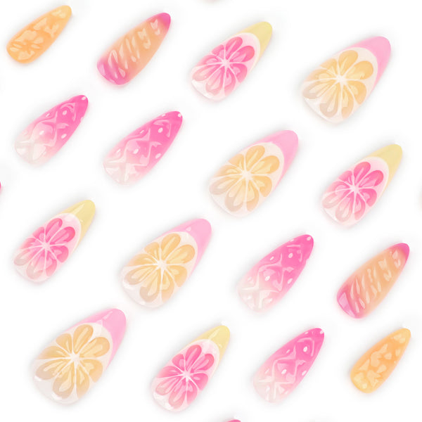 12 Sizes-24 Pcs Press On Nails JP3649