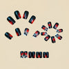 12 Sizes-24 Pcs Press On Nails Y1505