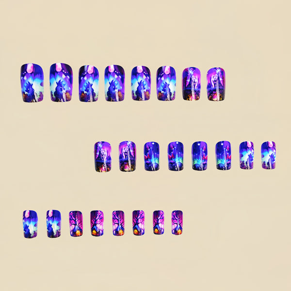 12 Sizes-24 Pcs Press On Nails Y272