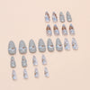 12 Sizes-24 Pcs Press On Nails W1762