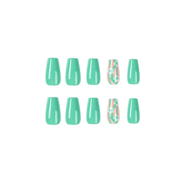 12 Sizes-24 Pcs Press On Nails JP2018