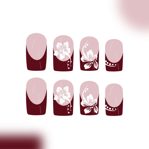 12 Sizes-24 Pcs Press On Nails C767