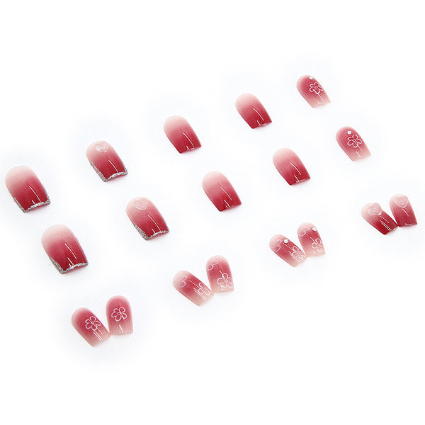12 Sizes-24 Pcs Press On Nails Z306