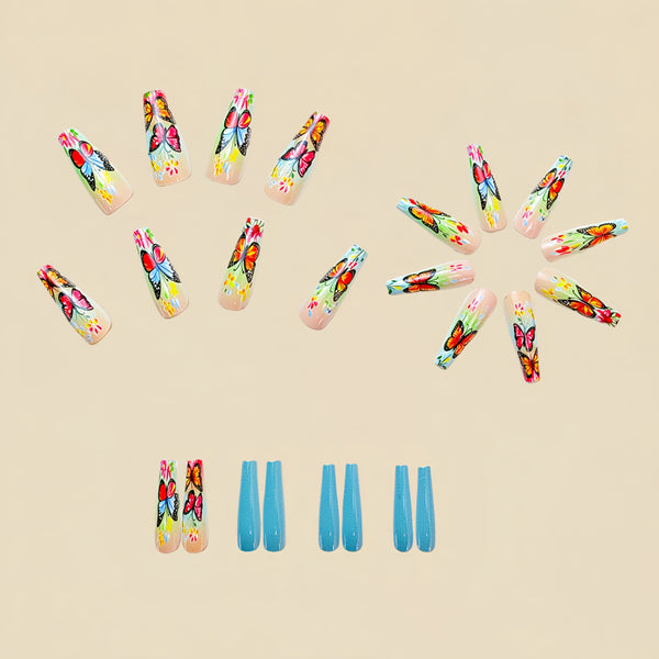 12 Sizes-24 Pcs Press On Nails Y700